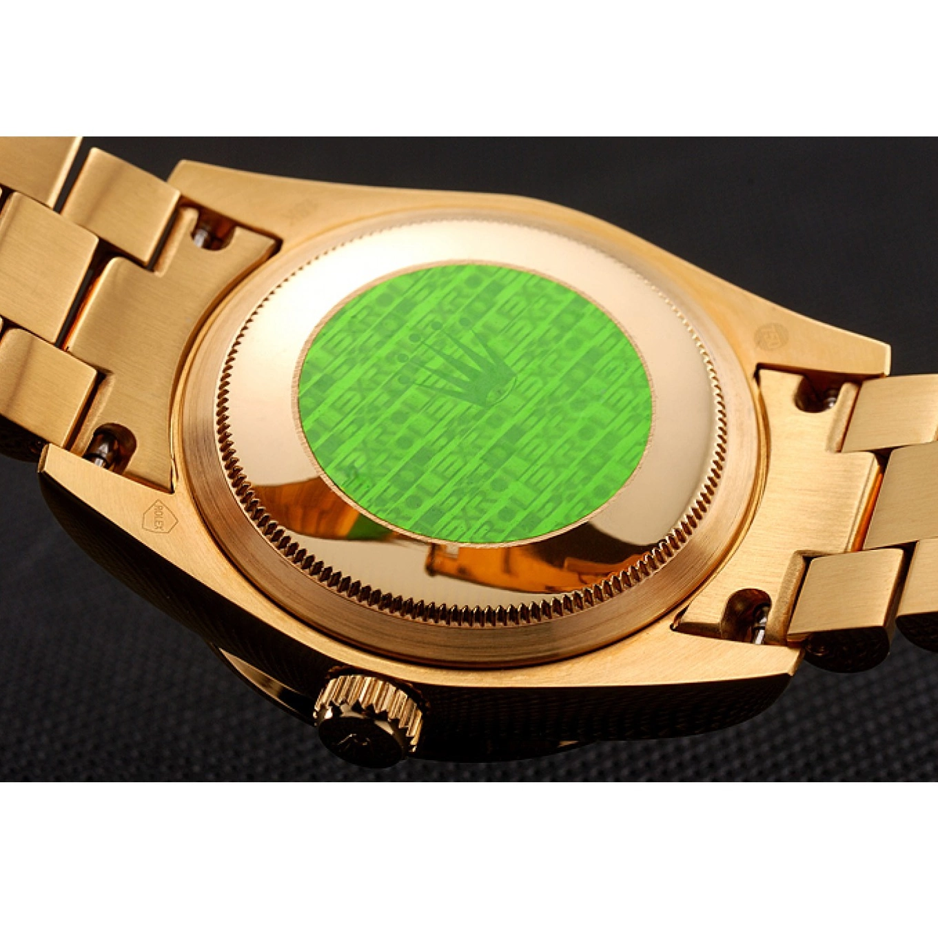 Aaa replica White Swiss 1453958 Diamond Gold Dial Bracelet Pave Day-Date Diamond Rolex 0825